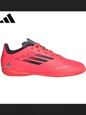 Red Adidas F50 indoor soccer shoes